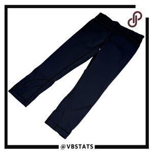 Lululemon Women's‎ Pull-On Stretch Athletic Aviva Cropped Leggings Black Size 4